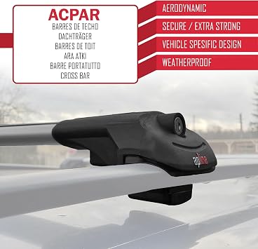 ACE-1 Intermediate Weft Ceiling Bar GRAY 3PCS BAR compatible with Chevrolet Tahoe 2007-2014