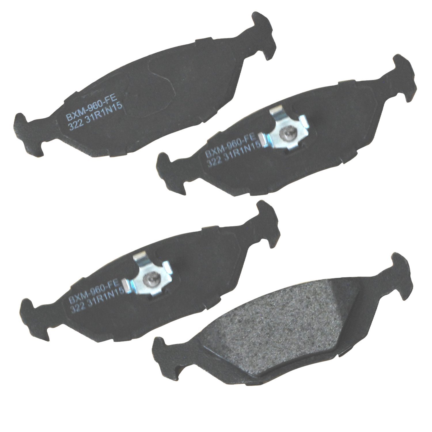 Bendix Premium SBM322 Semi-Metallic Rear Brake Pads for Saab 900 1993-1988, 9000 1998-1986