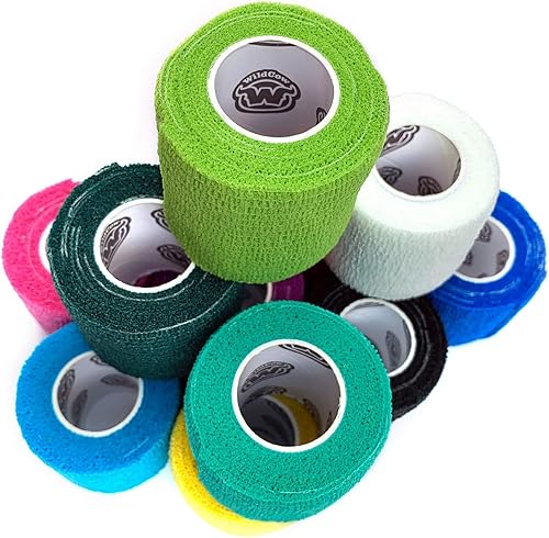 Miniatura 18 de Vet Wrap Bulk Cinta de vendaje veterinario (2, 3 ó 4 pulgadas), varios colores (paquete de 12 ó 6), impermeables y autoadherentes, 3 pulgadas