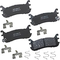 Vista 245 de Pastillas de freno traseras cerámicas Bendix Premium SBC1337 para Cadillac CTS 2014-2008, SRX 2016-2010, Chevrolet Camaro 2015-2010, Saab 9-4X 2011