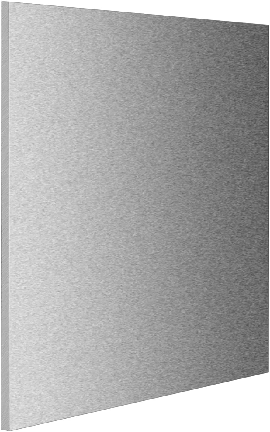 LEXININ 12 x 12 x 5/16 Inch Metal Aluminum Plate, 8mm 6061 Aluminum Sheet Panel with Protective Film