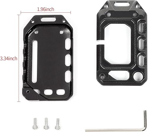 Miniatura 2 de JeCar Funda para llavero para Jeep Wrangler JL JLU Gladiator JT 2018-2024 (negro)