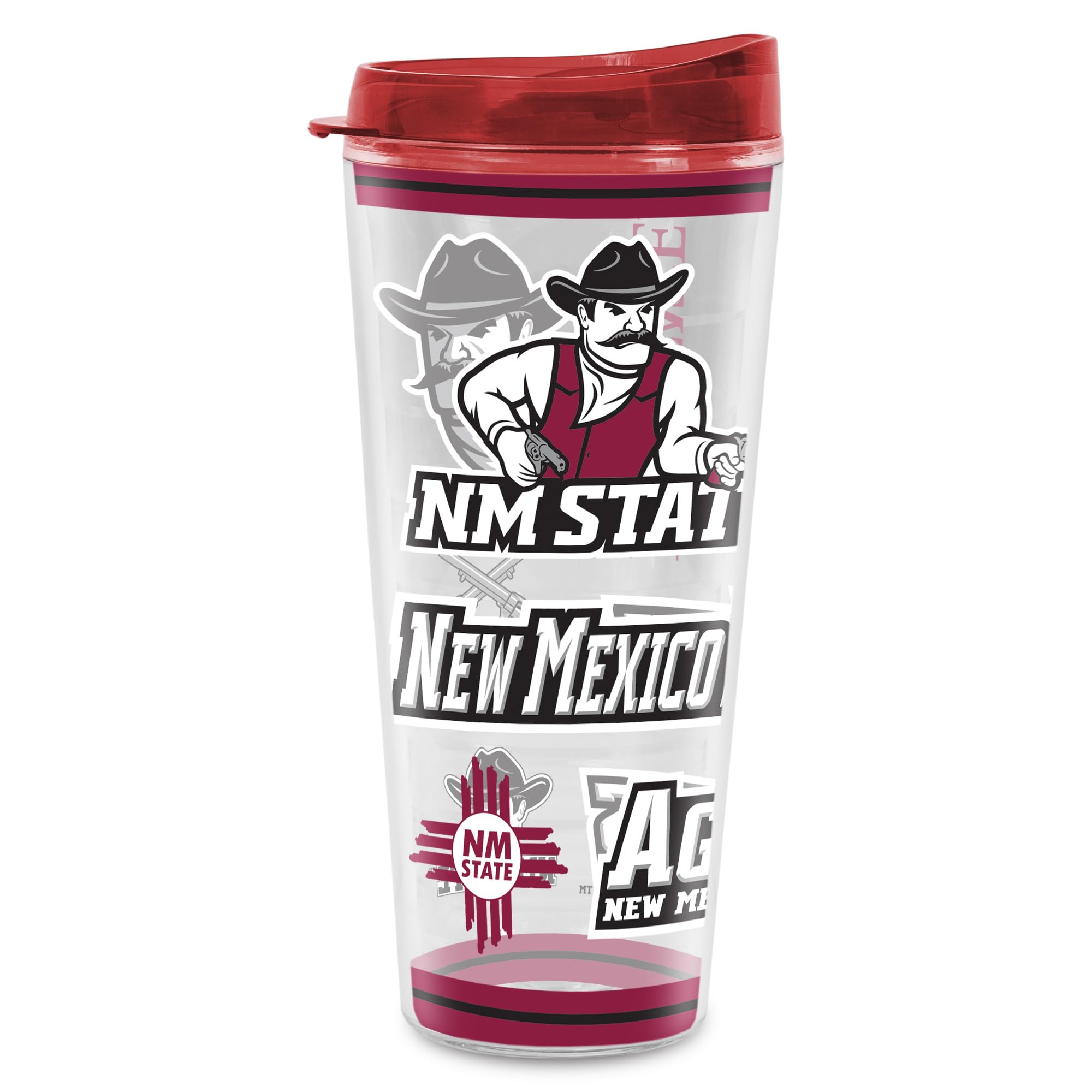 Rico Industries NCAA College Double Wall Mayhem 16oz Or 20oz Tritan Tumbler W Lid
