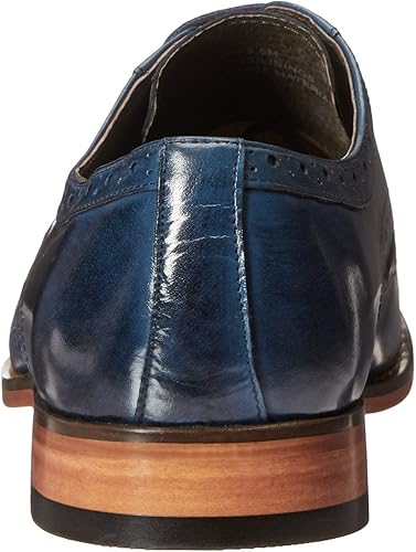 Miniatura 3 de Stacy Adams Tinsley Wingtip Zapatos Oxford con cordón, Azul