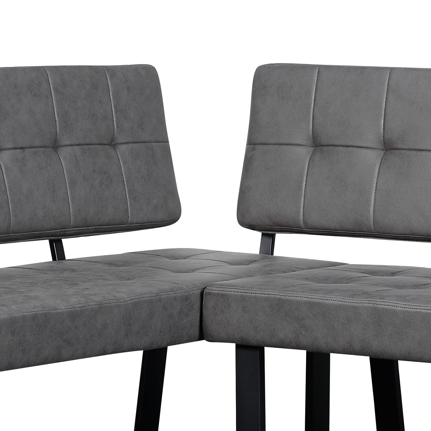 B&D home® Eckbank AKA – Esszimmerbank mit Lehne, beidseitig montierbar (Links/rechts), Kaltschaum-Polsterung, platzsparend, für Esszimmer, Küche & Flur, ca. 216 x 160 cm
