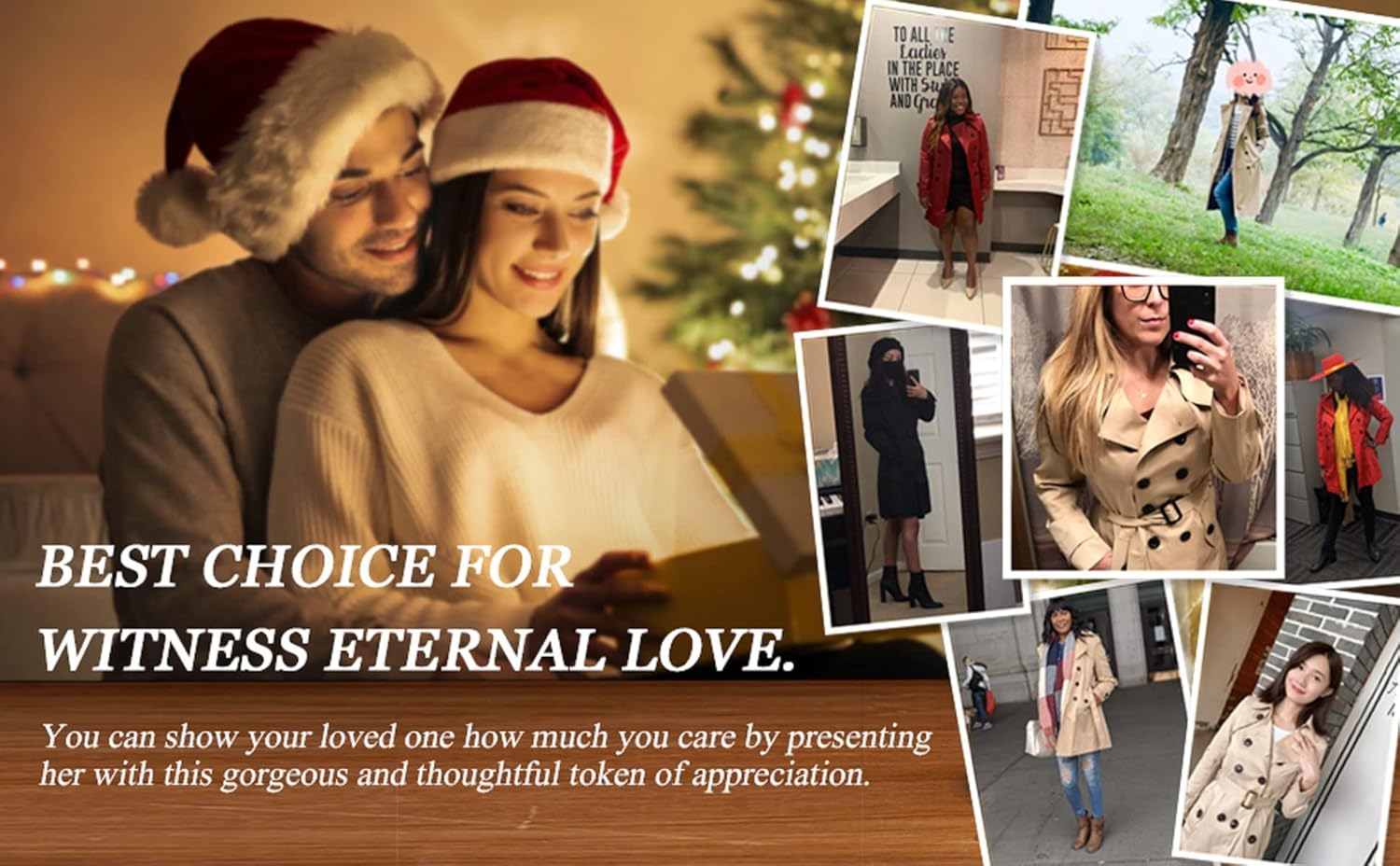 NANJUN Women's Double-Breasted Trench Coat Classic Lapel Overcoat Slim Outerwear Waterproof Coat with Belt Buckle - Image 6