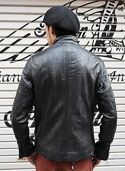 Amazon | [インディアン] レザージャケット ラムレザー シングル