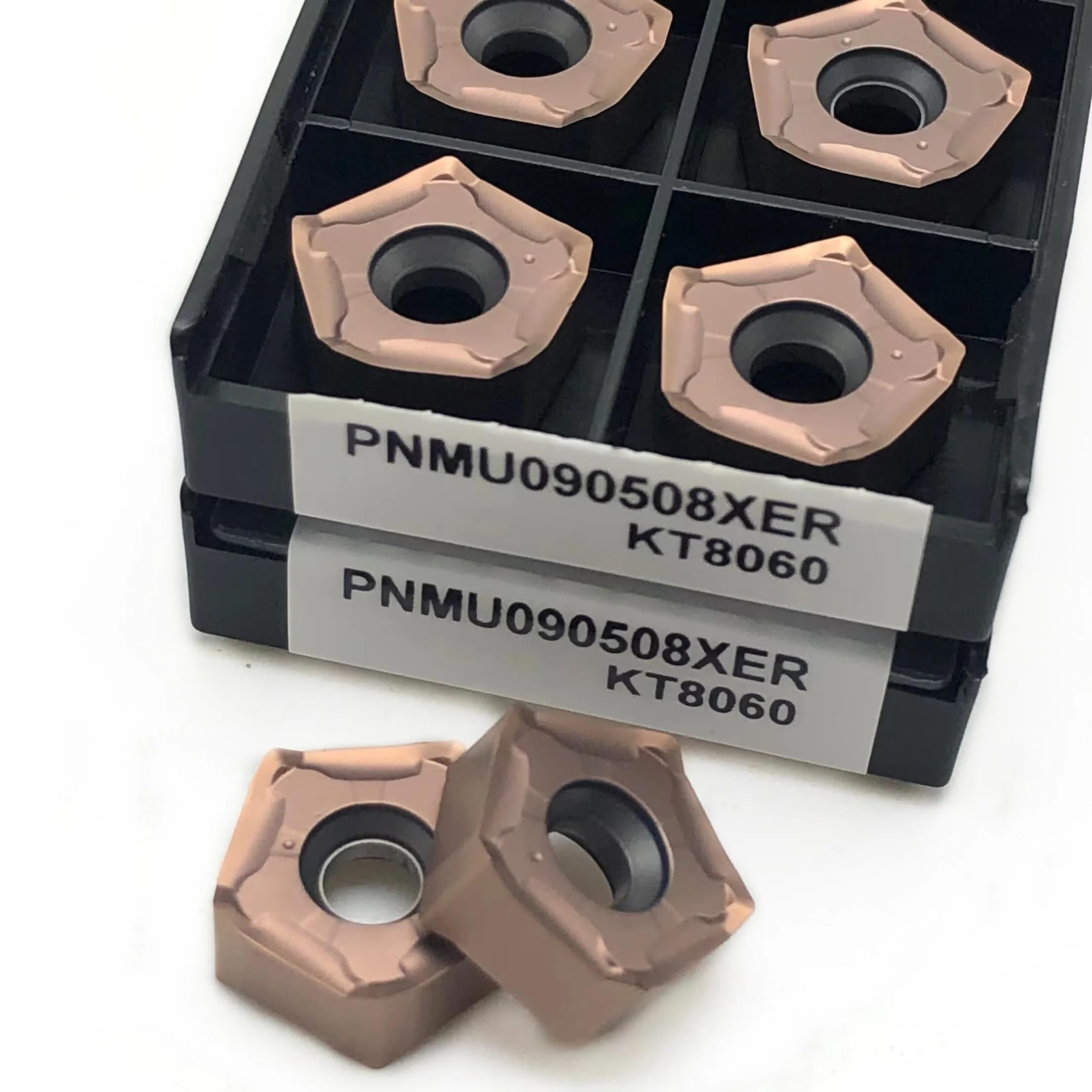 10 szt. PNMU090508XER KT8030 KT8060 Węglikowe płytki wieloostrzowe, wymienne płytki do tokarki CNC do toczenia stali i stali nierdzewnej(PNMU090508XER K8060)