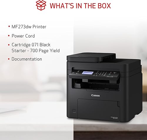 Miniatura 7 de Canon imageCLASS MF273dw - Impresora láser inalámbrica monocromática, multifunción con escáner, copiadora, alimentador automático de documentos, con