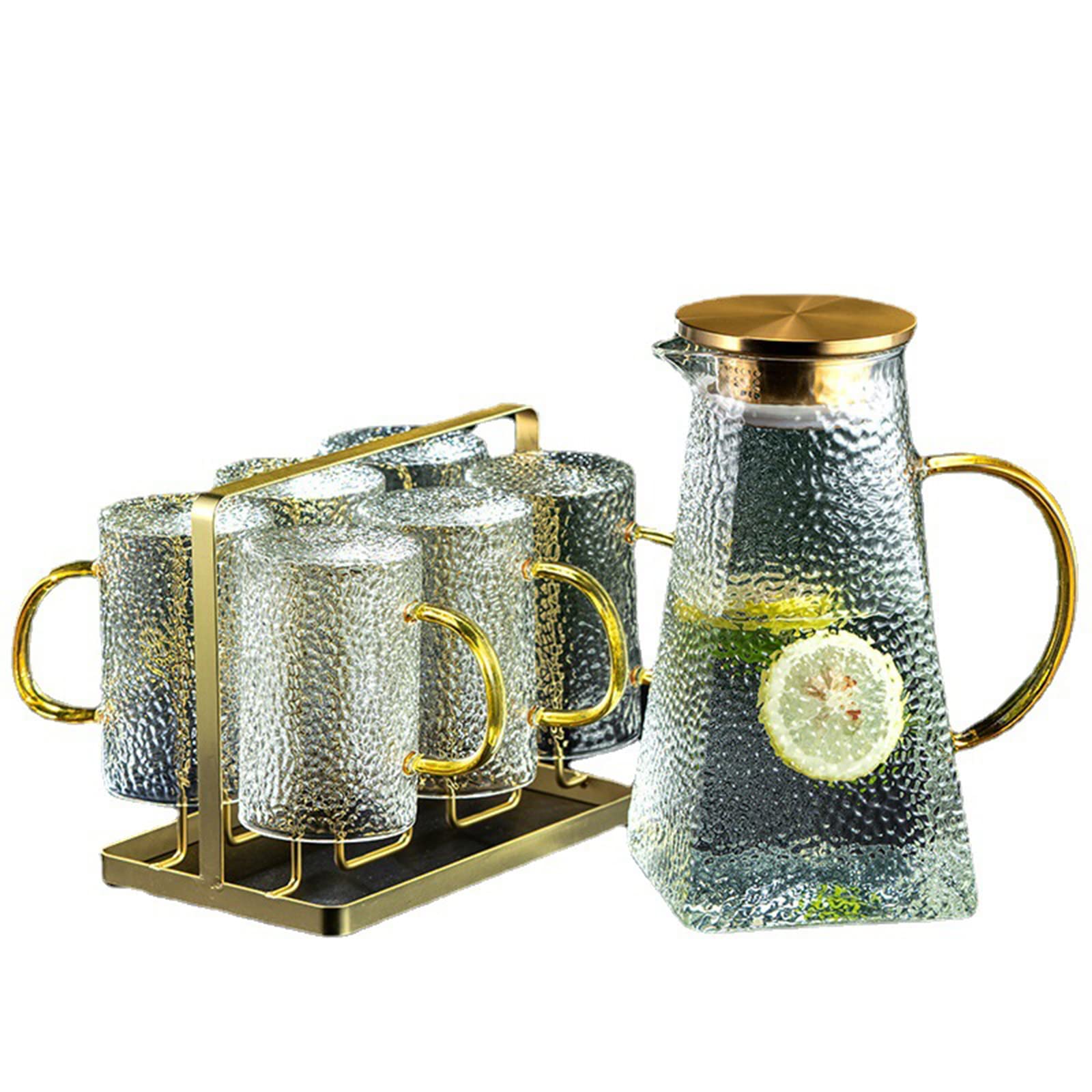 FAMYNGL Water Bottle Kettle Set Drinkware Chinese Teapot Tetera para Glass Cold Large Capacity Heat Resistant Juice Milk