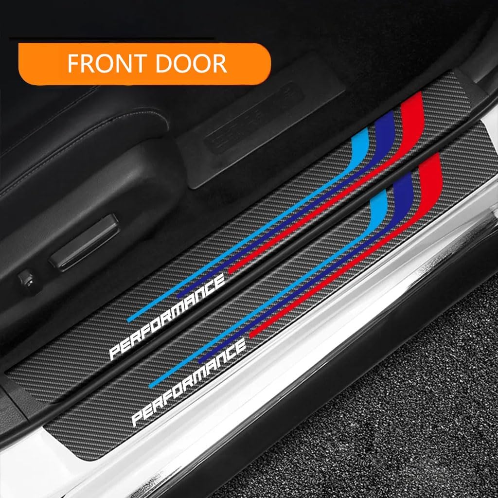 Protezioni Battitacco Auto Per Renault Dacia Sandero Stepway - 4 Pezzi In Fibra Di Carbonio - Foto 10