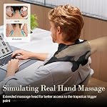 CuPiLo Cordless Neck Massager with Heat, Upgarded 4D Deep Kneading, Shiatsu Shoulder Massager with Heat for Neck, Back, Waist, Fathers Day Dad Gifts for Men Husband