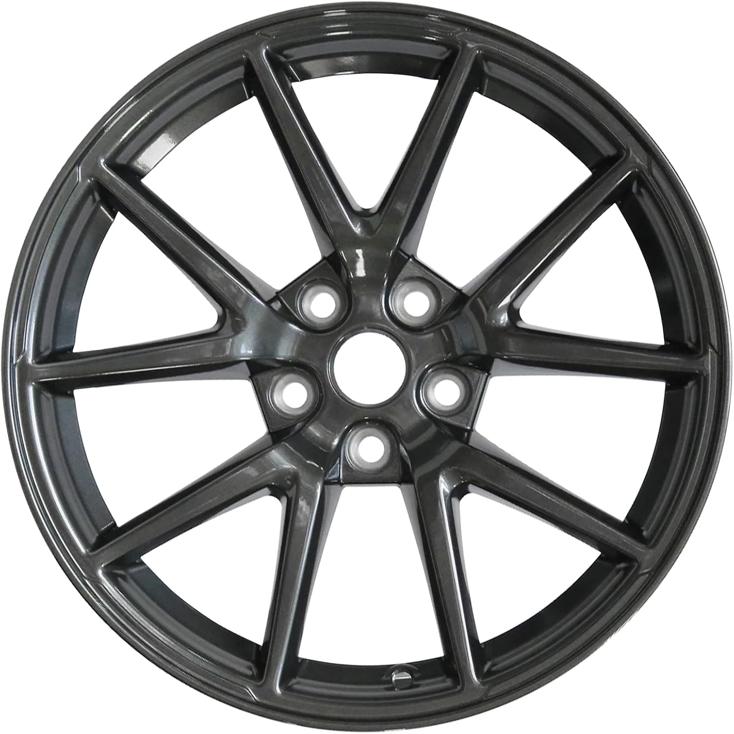 New Single 18 x 8.5" 18 Inch Dark Charcoal Premium Aluminum Alloy Wheel Rim Fits for Tesla Model 3 2017 2018 2019 2020 2021 2022 2023, 96276 OEM Design Replacement Rim, ALY96276U35N