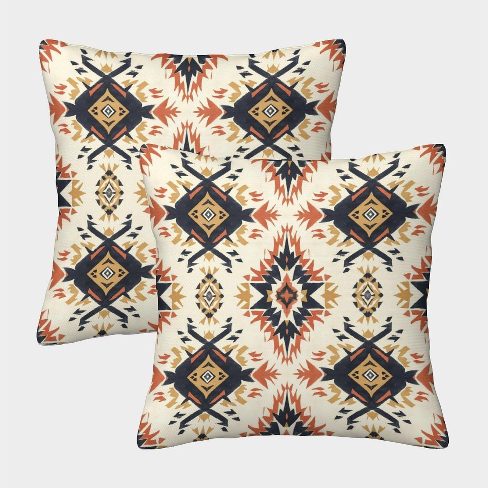 kaiyun 2 Pack Abstract Pattern, Bohemian Style Pillow Case 40x40cm Throw Pillow Case,Modern Decoration Pattern for Terrace Sofa Bedroom Indoor Outdoor Party
