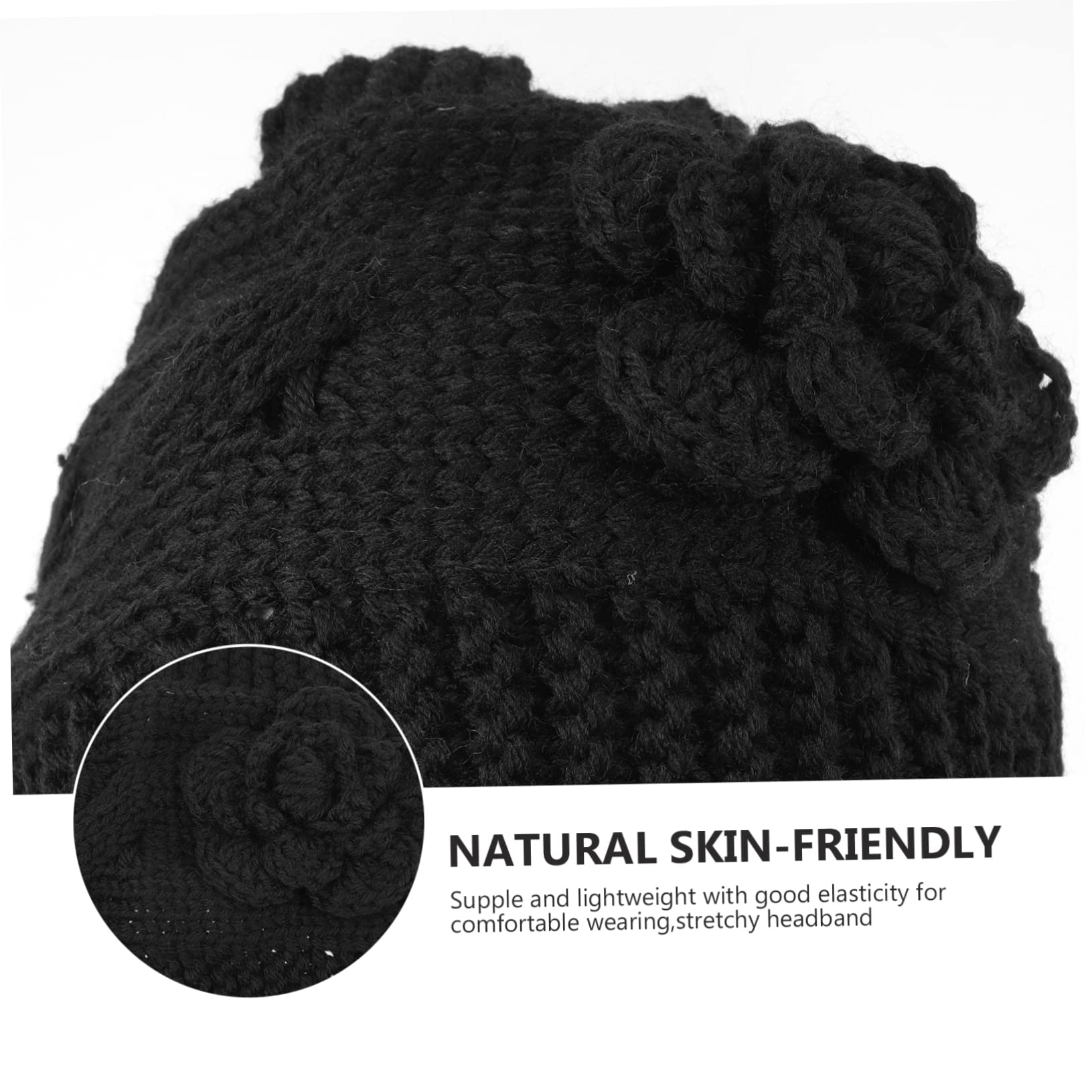 TOVINANNA Womens Winter Headband Knitted Elastic Windproof Warm Fashionable Hair Accessory for Outdoor Activities