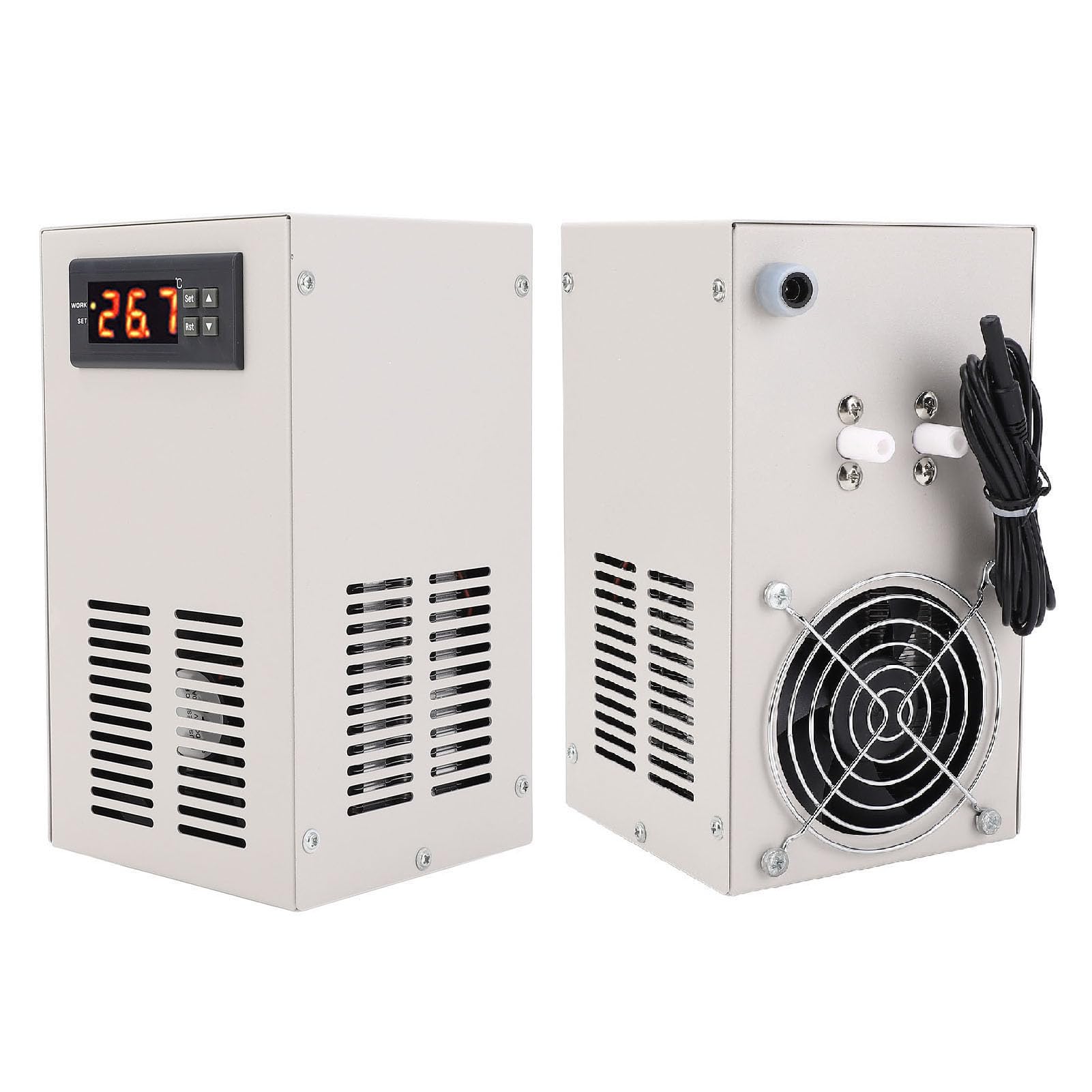 Enfriador de agua para acuario, enfriador de agua inteligente con wifi, pantalla digital, silencioso, temperatura constante, para tanque de peces de 20 l, adopta material de aleación de acero