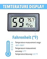 Vista 3 de Higrómetro, medidor de humedad, hidrómetro, termómetro de habitación interior, sensor de humedad, termómetro interior, humidistato, higrómetro