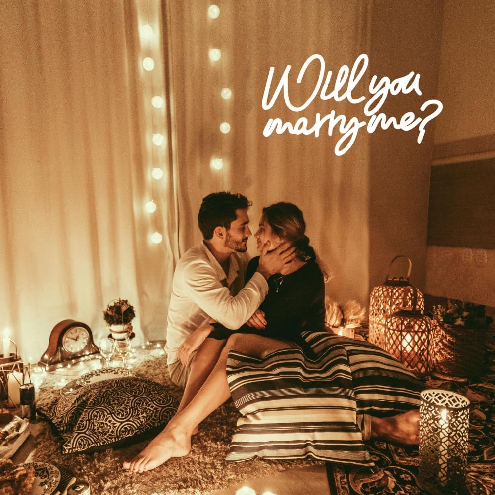 Will You Marry Me ? Neonowy znak na oświadczyny, wesele, przyjęcie, dekoracja ścienna, zasilany przez USB, ściemniana litera LED, podświetlane znaki na zaręczyny, walentynki, dla dziewczyny
