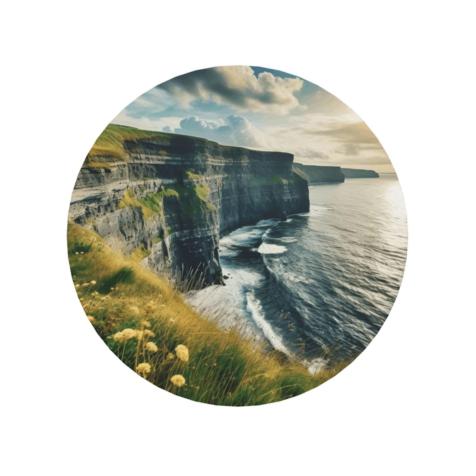 Ireland Outdoors County Clare The Cliffs Print Strong Refrigerator Magnets Decor Fridge Magnets,For Kitchen Whiteboard Office Locker