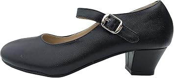 LA SEÑORITA Zapatos de Flamenco para Niña y Mujer [Talla 24 a 42]. Zapatos  de Tacón