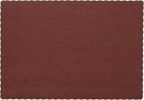 Royal Mantel individual desechable borgoña de 9.25 x 13.25 pulgadas, paquete de 1000