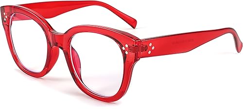 FEISEDY Gafas clásicas de bloqueo de luz azul ojo de gato para mujer, gafas de computadora de mariposa de gran tamaño B9092