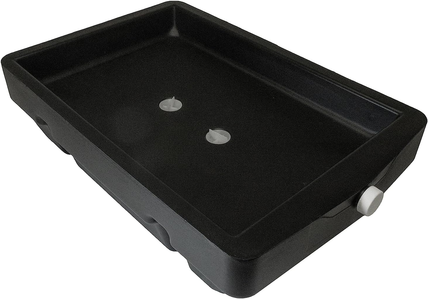 WirthCo Funnel King 32962 9 Quart Closed Drain Pan, 21" x 14" x 5.5", Made in USA, Black