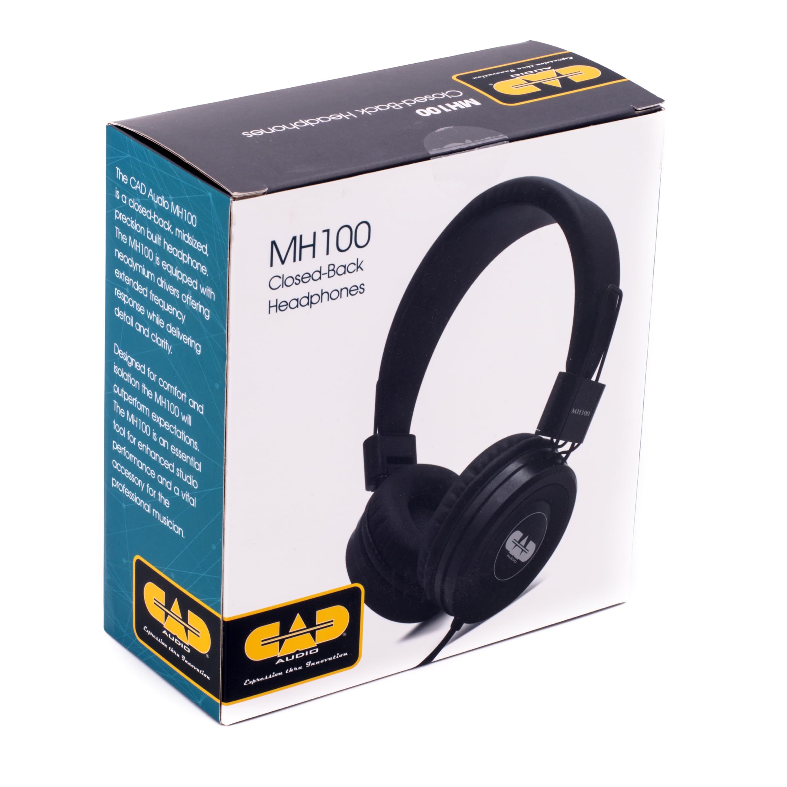Amazon.com: CAD Audio MH100 Closed-Back Studio Headphones – 40 mm