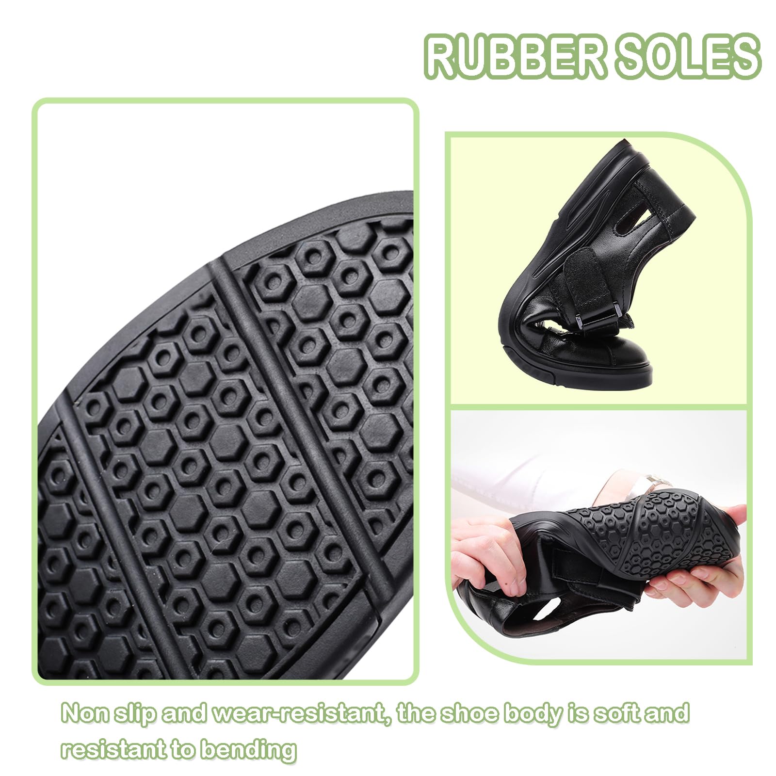 Sandalias Hombre Punta Cerrada en Cuero Transpirables Ajustable Sandalias Deportivas Antideslizante Zapatos de Montaña para Trekking Exterior Senderismo