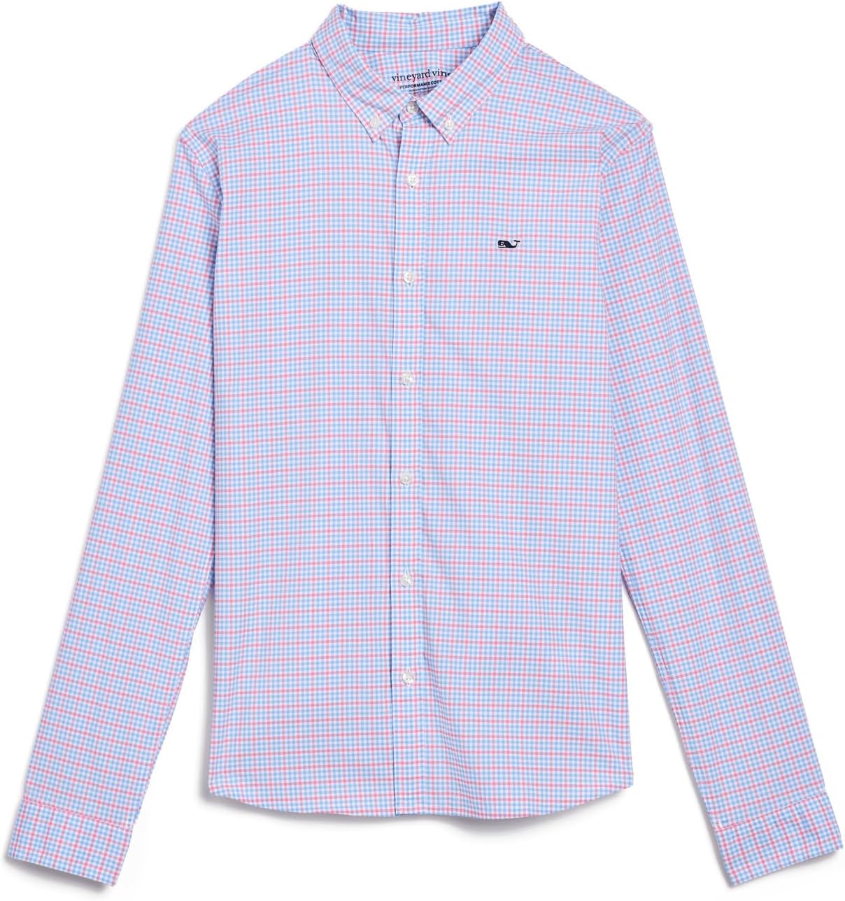 Vineyard Vines Kids Catamaran Check Performance Cotton Shirt (Toddler/Little Kid/Big Kid)