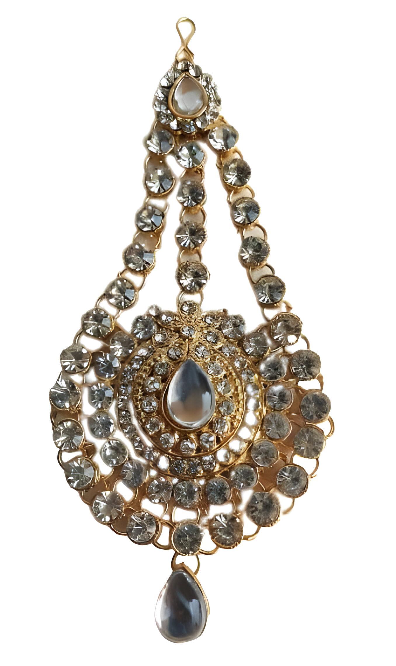 Salvus APP SOLUTIONS Golden Kundan Pearl Passa: Exquisite Mughal-inspired Wedding Jhoomar for Women (B0BXH9Q5WX) Amazon Price History, Amazon Price Tracker