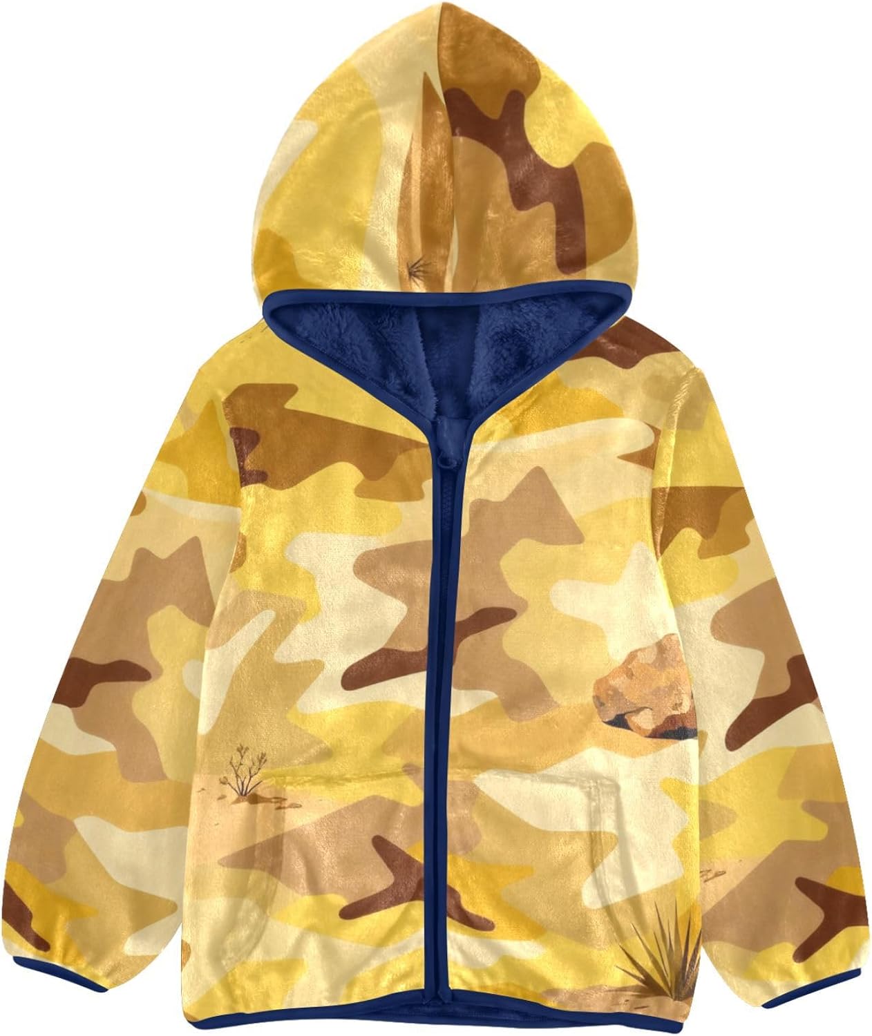 GuoChe Desert Camouflage Toddlers Jackets Plush Lined Baby Coat