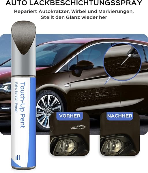 Z190/190 Phantom Grey Metallic Vernice per ritocchi per Opel Esatta corrispondenza – Ritocco di graffi e scheggiature - 2