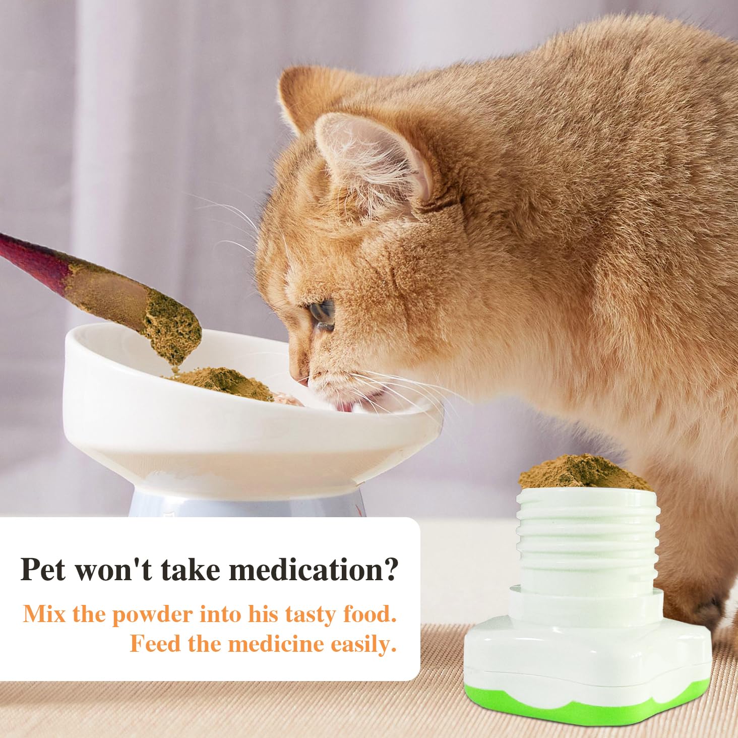 Pill Crusher Grinder Fine Powder Extremely Fine, Cleaning Brush (Green) — Amazon image 6
