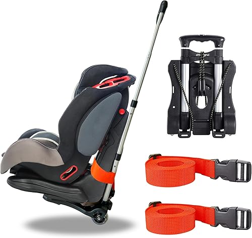 Miniatura 1 de Zhtangrui Transportador de asiento de automóvil para aeropuerto  Asiento de automóvil de viaje con ruedas Carrito de carro de carro de carro para