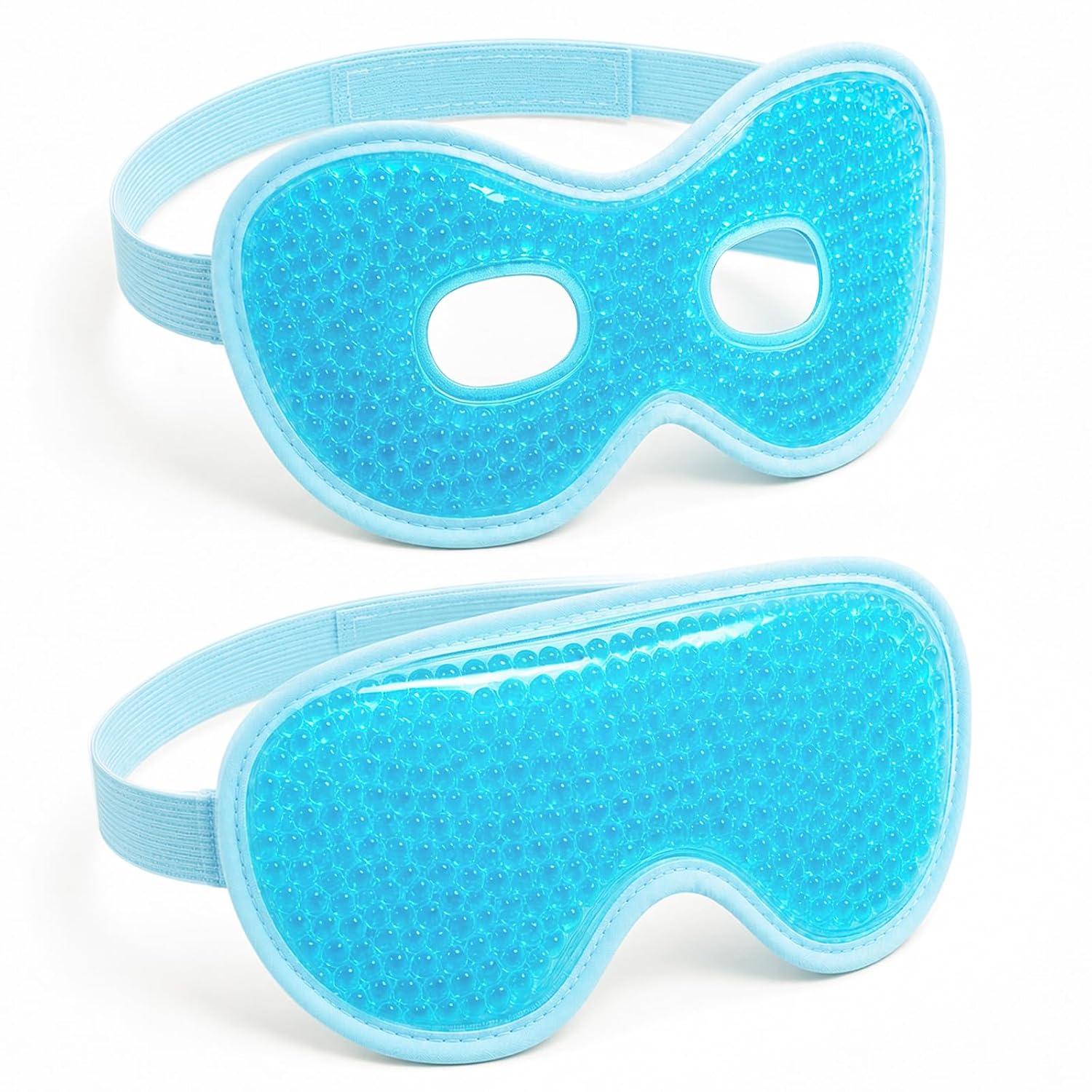 NEWGO 2PCS Cooling Eye Masks for Dark Circles, Puffiness, Migraine, Surgery