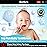 DADA-TECH Toddler Electric Toothbrush Kids Age 1-2-3 Years Old, Baby Electric Toothbrush with LED Light 2 Minutes Timer 4 Vibrating Heads for Infants (Blue Penguin)