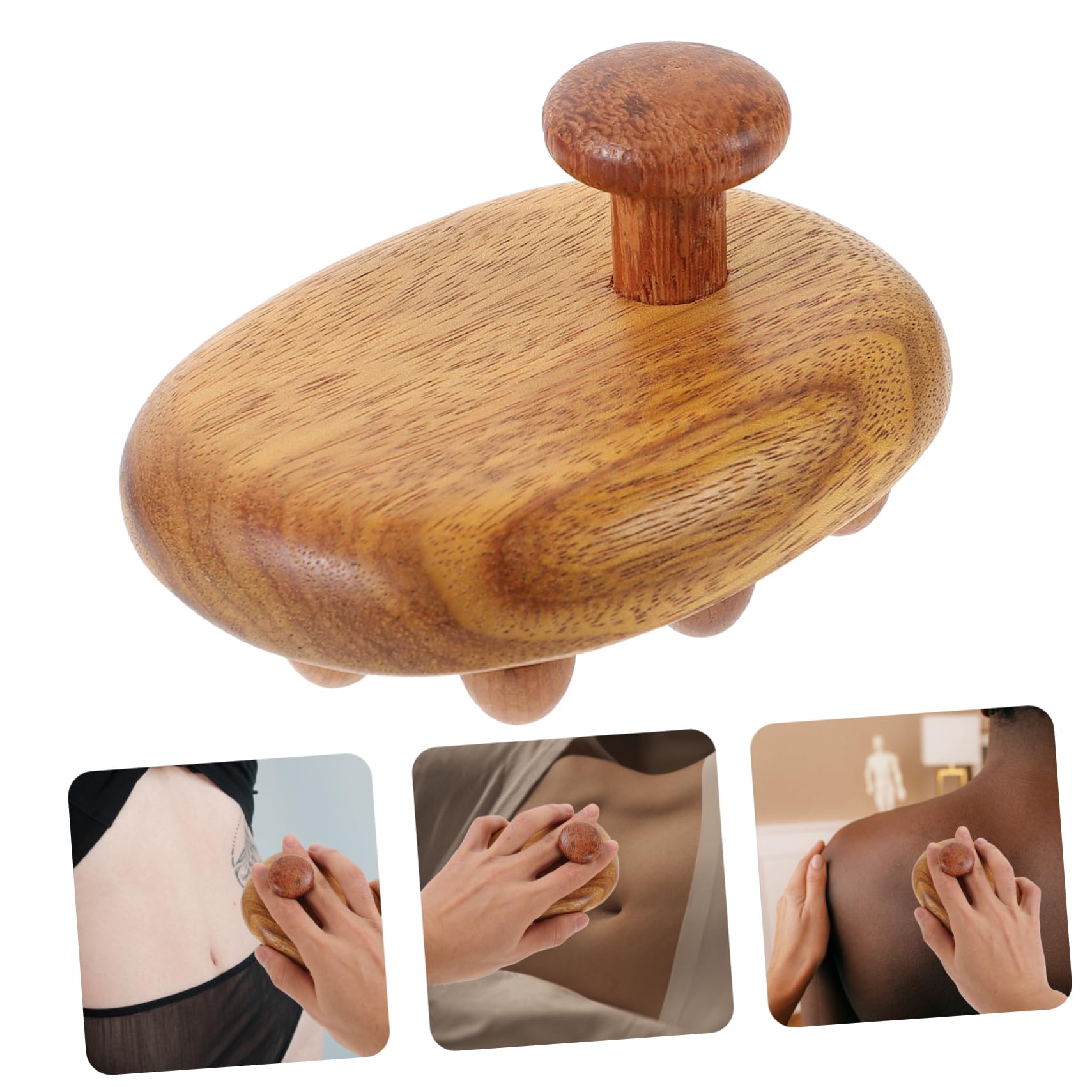 NOLITOY 5piezas Masajeador Corporal De Madera Cepillo De Masaje Ligero y Portátil Para Alivio Muscular Casa y Viajes Herramienta De Masaje Para Espalda Brazos Piernas y Pies