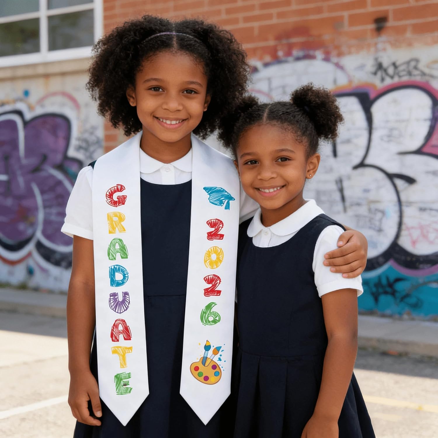 2Pcs Preschool Graduation Stole Kids Graduate Sash 2026 Kindergarten Gifts Unisex Graduation Stole