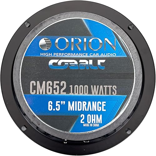 Miniatura 19 de ORION Cobalt CM654 - Altavoces tipo bala de alta eficiencia de 6.5 pulgadas de rango medio, 1000 W de potencia máxima, 250 W RMS, 4 ohmios, bobina