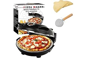 Sleek countertop pizza oven – hassle-free homemade pizzas in minutes!