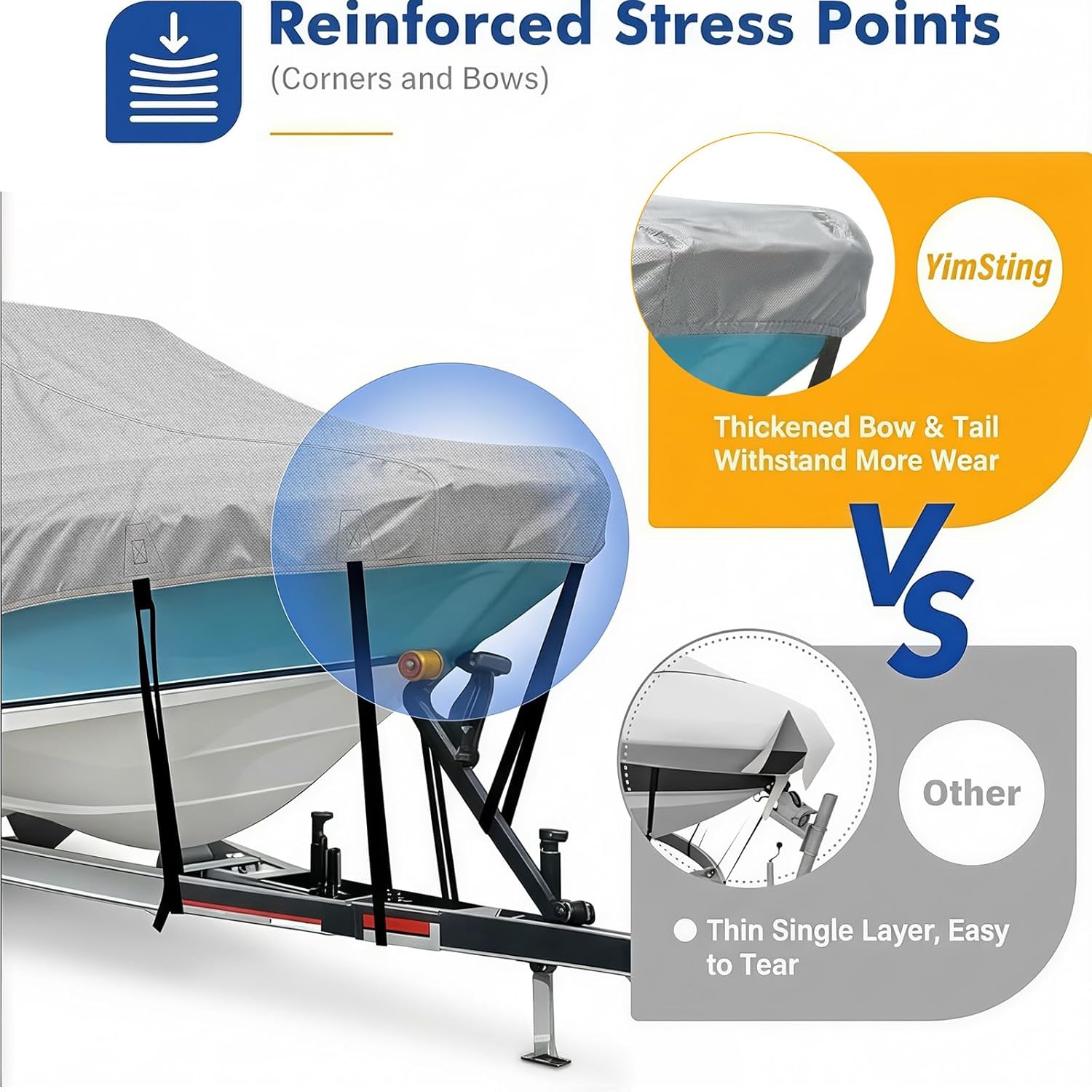 T Top Boat Cover 26-28 ft for Center Console Boats, 1200D Heavy Duty Waterproof Hard Top Cover with Motor Cover & 17 Windproof Straps, Fits T-Top Roof Boats up to 108" Beam, Gray