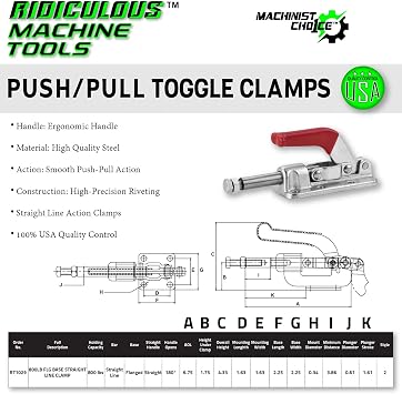 800LB FLG BASE STRAIGHT LINE CLAMP(Same as 610-M)