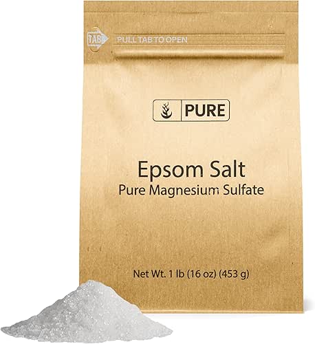 Pure Original Ingredients Epsom Salt Pure Magnesium Sulfate, Food Grade,