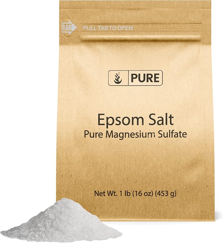 PURE ORIGINAL INGREDIENTS Sal de Epsom, 454 g