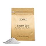 Pure Original Ingredients Epsom Salt Pure Magnesium Sulfate, Food Grade, Soaking Solution (1 Pound)