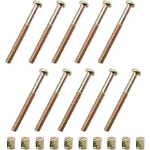 10Pcs M8 x 80mm Flat Round Head Hex Socket Screws