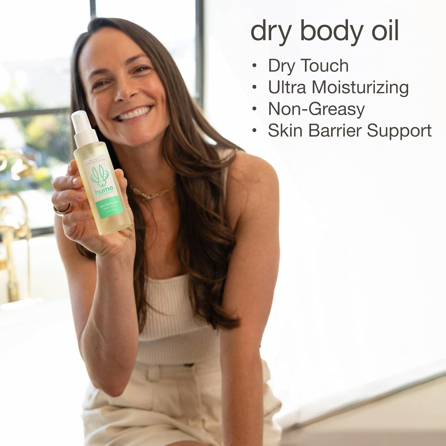 HUME SUPERNARURAL Dry Body Oil Spray - Non-Toxic Moisturizing Mist for Dehydrated or Sensitive Skin, After Shower Body Oils for Women Men, Nourishing Prickly Pear, Apricot, Fast Absorbing Plant-Based - Image 7