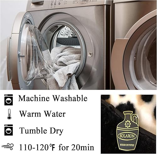 Miniatura 2 de SOLARON Manta de visón coreano azul marino sólido Queen