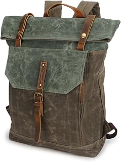 Zaino da Uomo Zaino Retro Crazy Horse Horse Studente Borsa da Viaggio Zaino Impermeabile